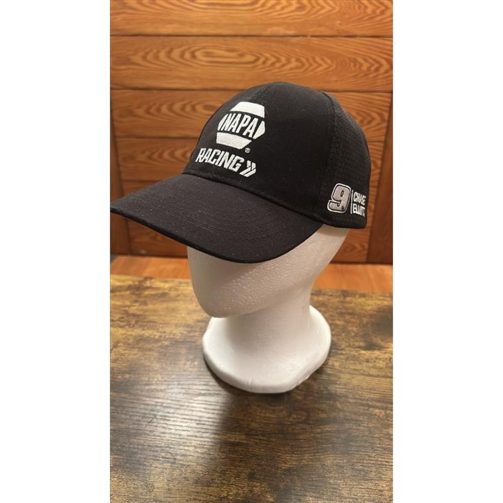 Chase Elliott NAPA Racing Hat Black Adjustable NASCAR Driver Cap Number 9